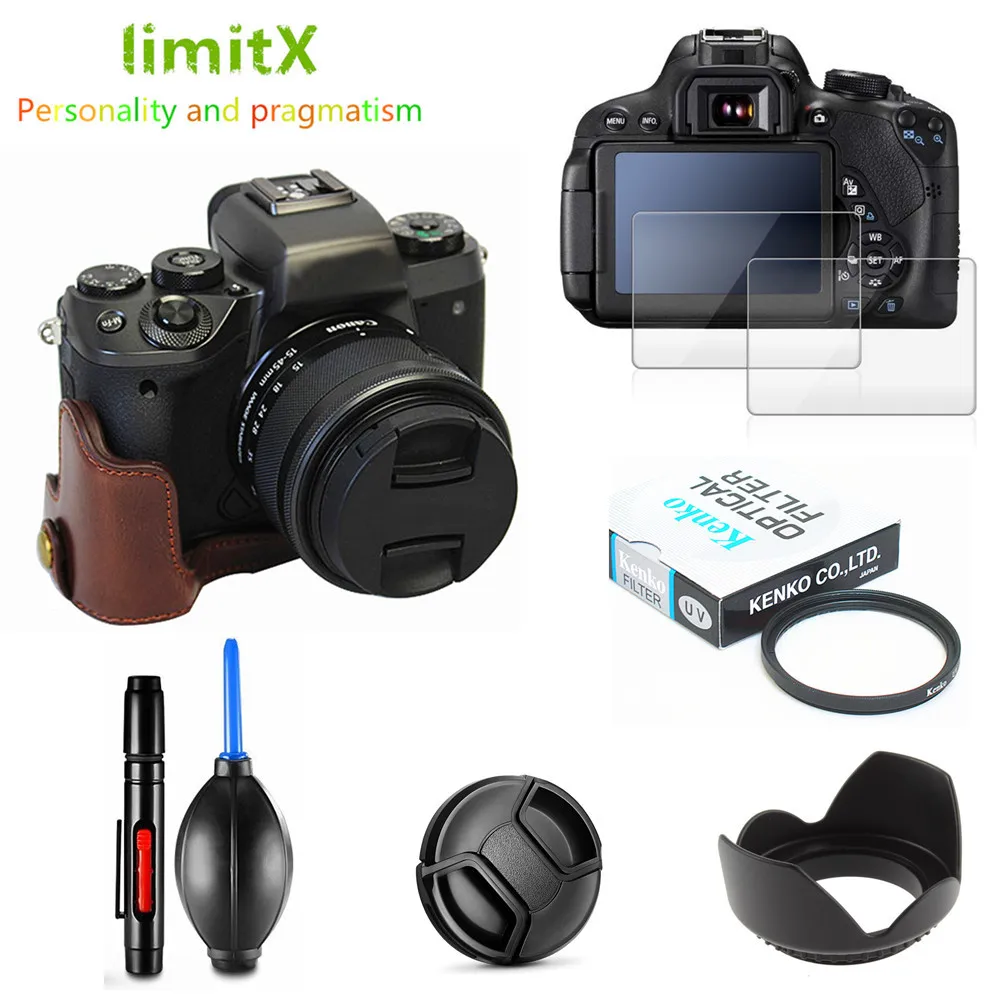 Защитный комплект для камеры чехол защиты экрана УФ фильтр крышка объектива