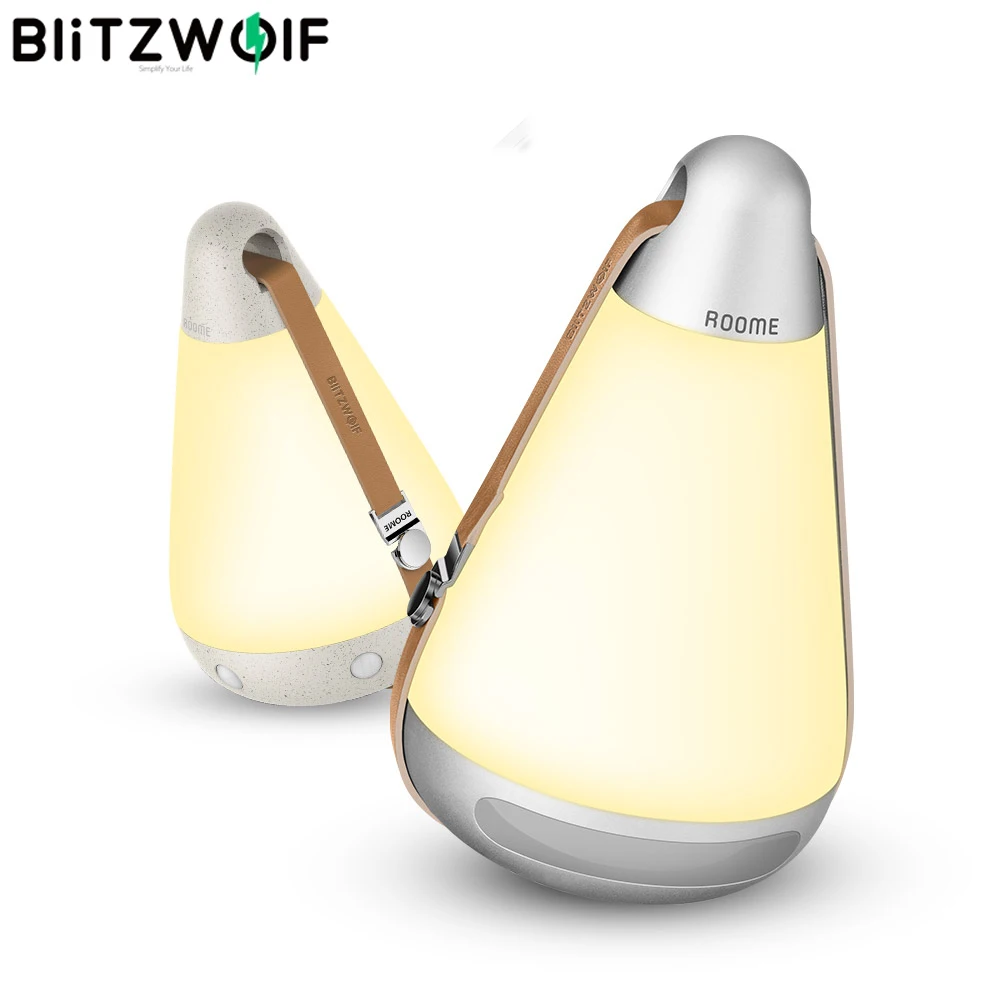BlitzWolf BW-LT12 портативный bluetooth 4,1 умный ночной Светильник 3500K Цветовая температура 140лм с управлением через приложение usb зарядка для дома