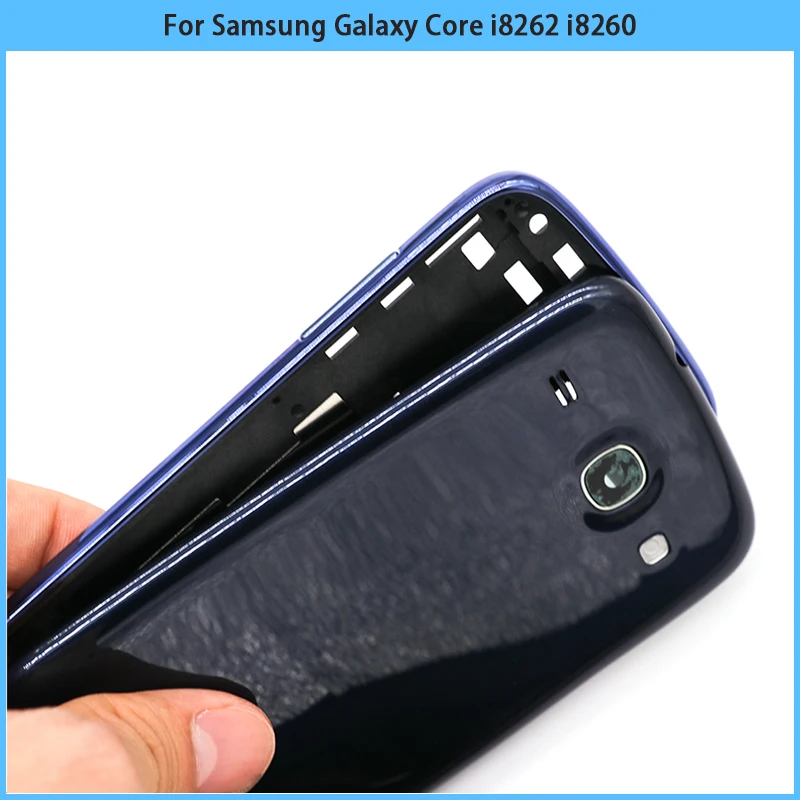 Новый чехол i8262 с полным покрытием корпуса для Samsung Galaxy i8260 передняя рамка задняя