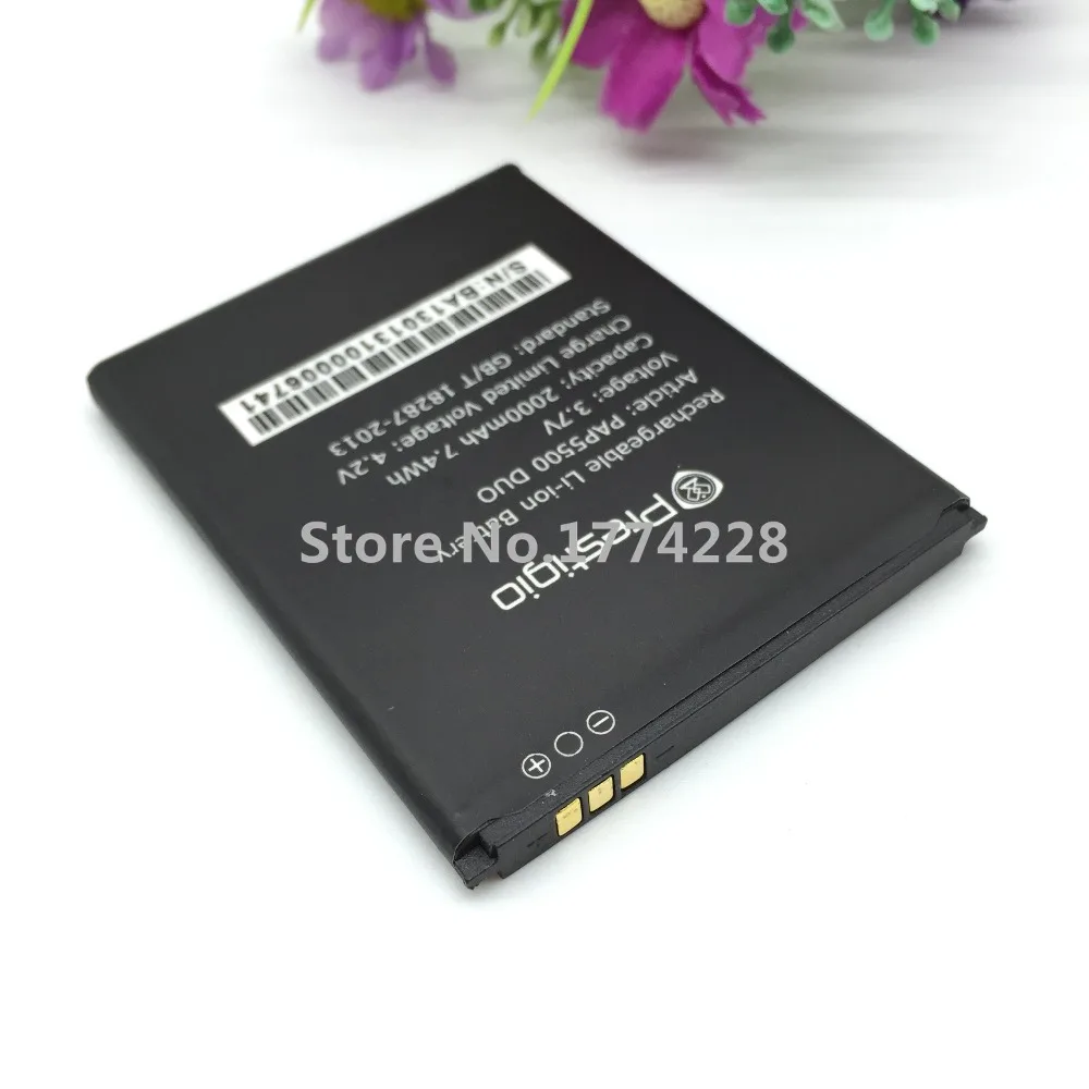 Высококачественный аккумулятор MLLSE 2000 мАч для Prestigio MultiPhone PAP5500 DUO 5500|battery for