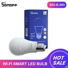 1234 шт., умная Светодиодная лампа SONOFF, WiFi, E27, RGB-лампы с регулируемой яркостью, 9 Вт, 220-240 В, светодиодный ный дом, eWeLink, светодиодная лампа с управлением через приложение