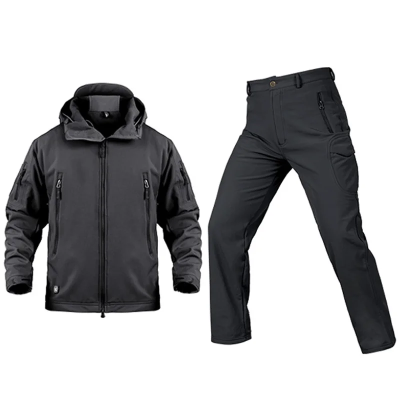 

Military Tactical Jacket Waterproof Outerwear Pants Windproof Hunting Camouflage Softsell Jacket Combat Training Suits Jackets