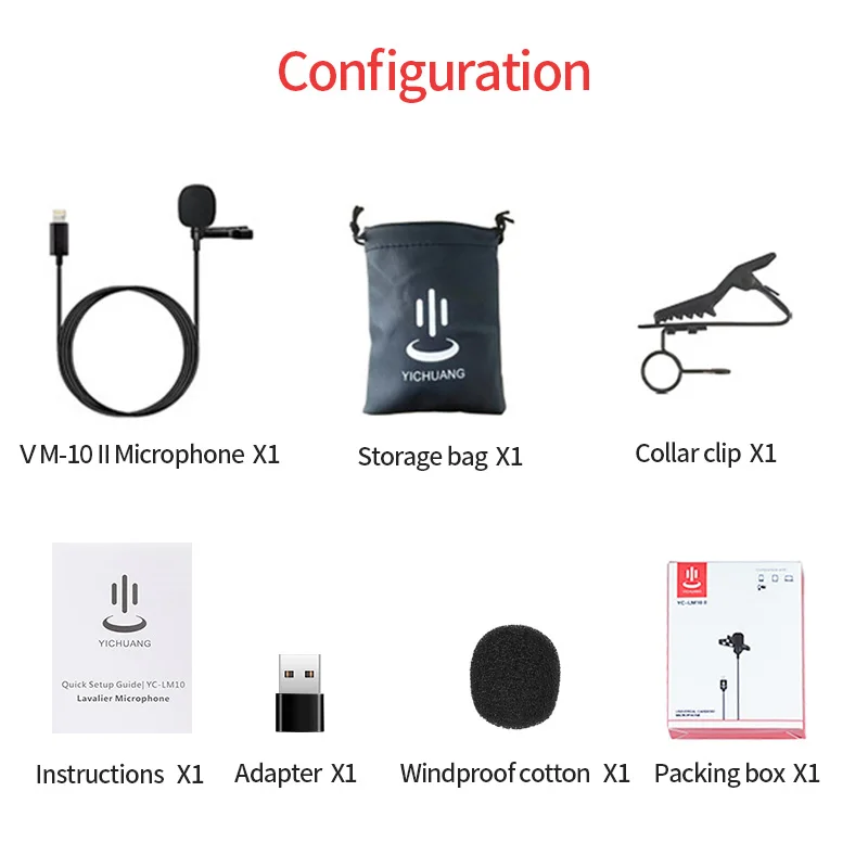 Конденсаторный микрофон YICHUANG петличный USB C для смартфонов на Android и Windows интервью