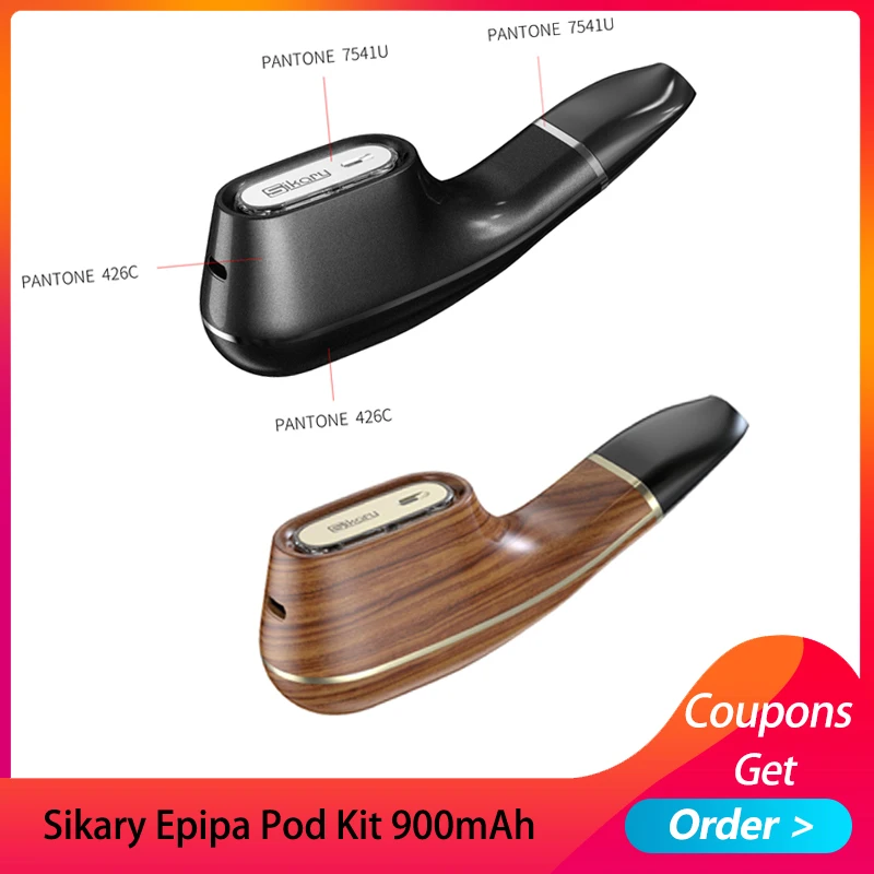 Комплект Sikary Epipa Pod Mini Kit с аккумулятором 900 мАч и 2 мл Ом деревянный стиль Cruve E cig VS