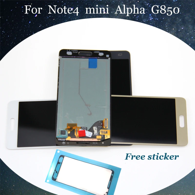 1 шт. для samsung GALAXY Alpha G850 SM G850F G850M G850Y ЖК дисплей сенсорный экран дигитайзер