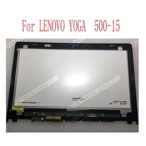 15 6 lcd touch screen digitizerbezel assembly display for lenovo yoga 500 15 500 15isk 80r6 15ibd 80n6 15ihw notebook matrix free global shipping