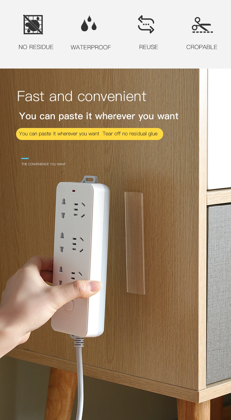 

2M Nano Tape Double Sided Tape Transparent NoTrace Reusable Waterproof Adhesive Tape Cleanable Home Gekkotape 1006