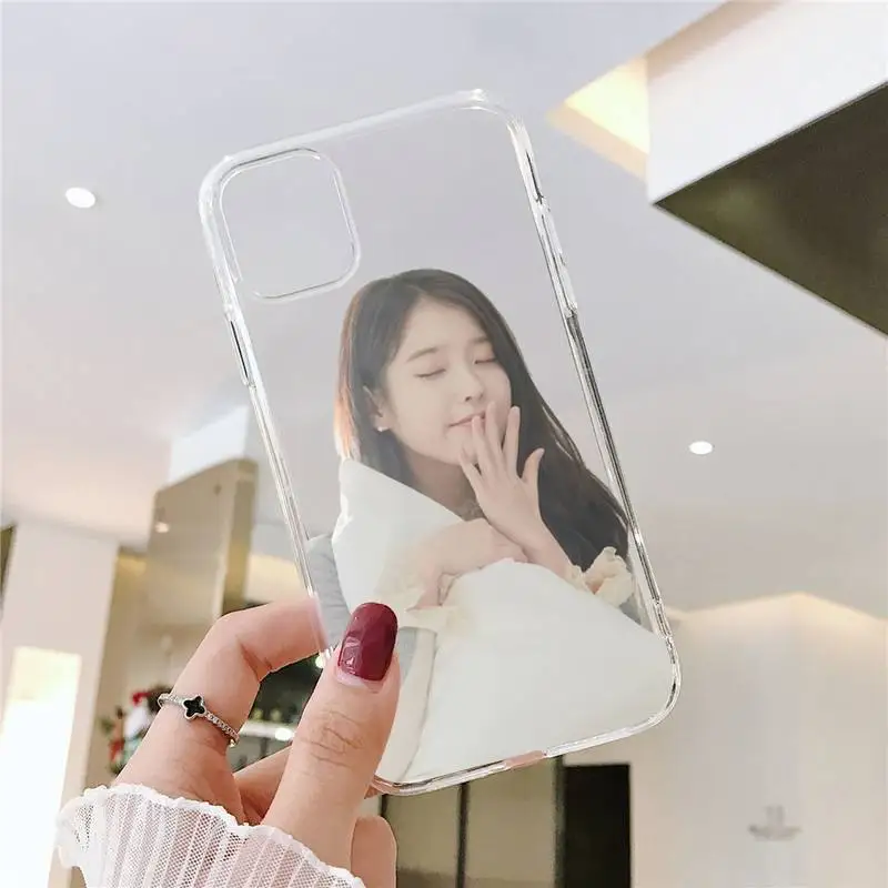 

IU Korean Phone Case Transparent soft For iphone 5 5s 5c se 6 6s 7 8 11 12 plus mini x xs xr pro max