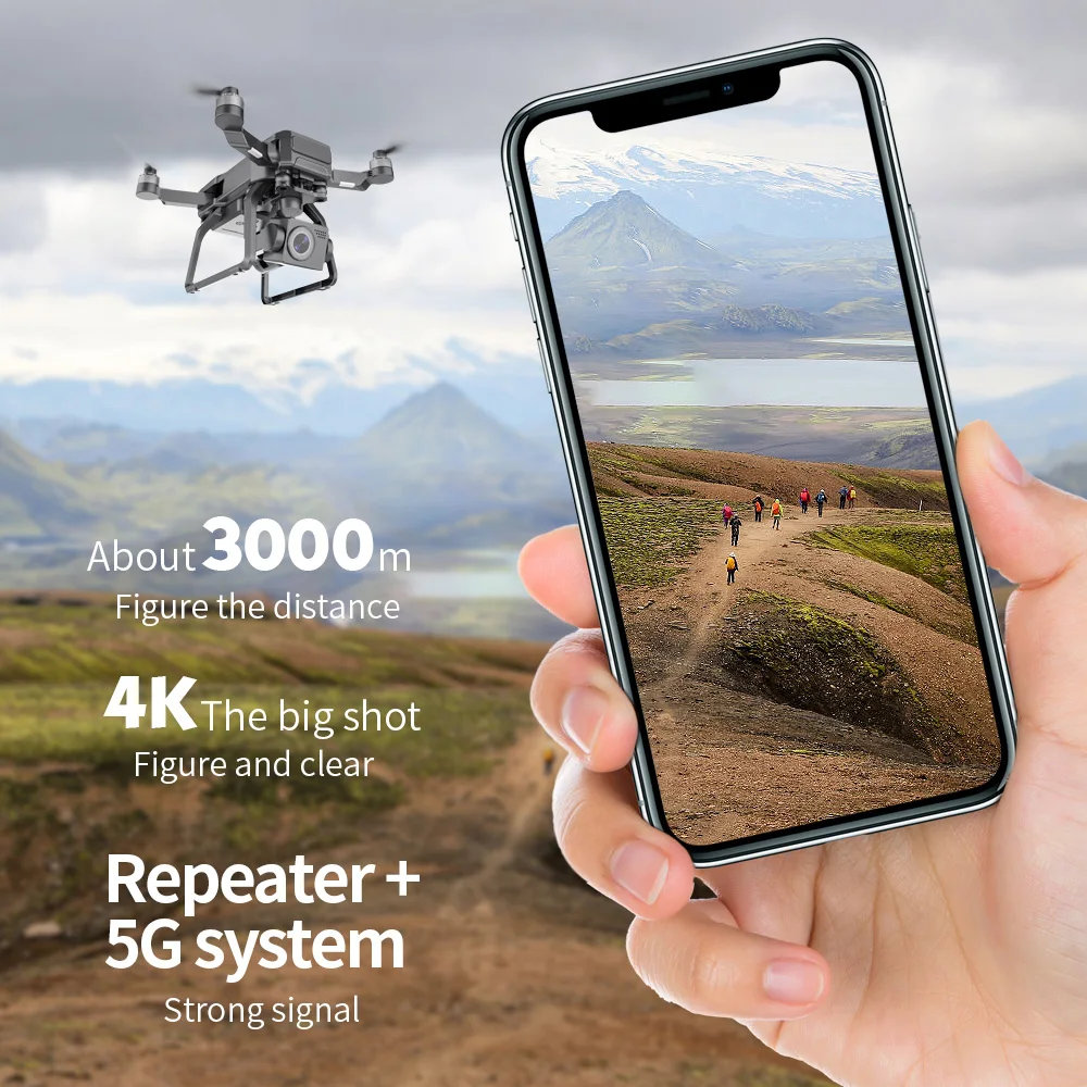 SJRC F7 4K PRO GPS Дрон HD камера 3-осевой карданный бесщеточный Радиоуправляемый