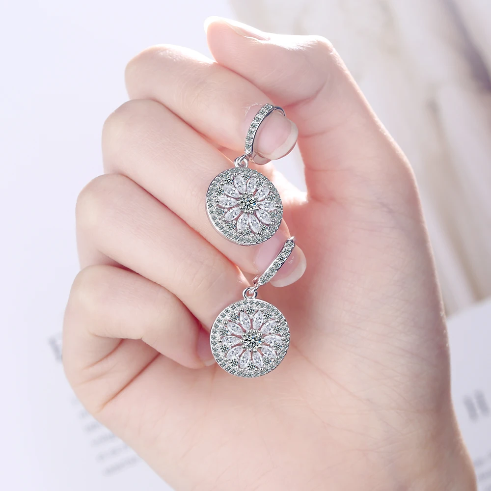 Женские серьги Ловец снов из серебра 925 пробы с фианитами|Серьги-гвоздики| |