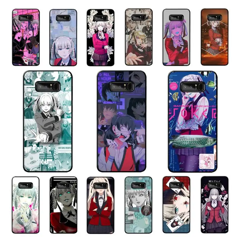 

LVTLV Japanese Anime Kakegurui Jabami Yumeko Kirari Momobami Phone Case for Samsung note 3 4 5 7 8 9 10 pro plus lite 20 ultra