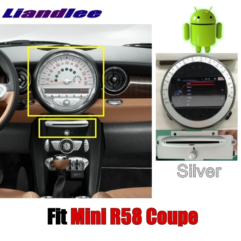 Для Mini Coupe R58 2012 ~ 2017 Liandlee Android без DVD плеера Автомобильный мультимедийный навигатор