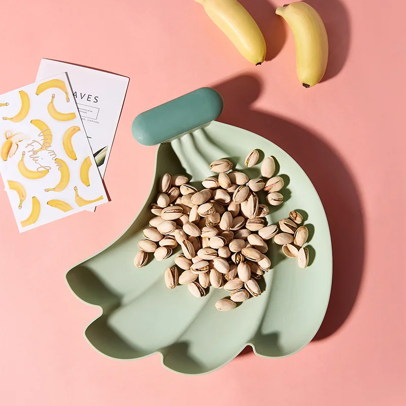 

Plastic Dried Fruit Nuts Plate Banana Carrot Strawberry Shaped Snack Plate Food Dish Storage Tray Decorative Kitchen Tableware