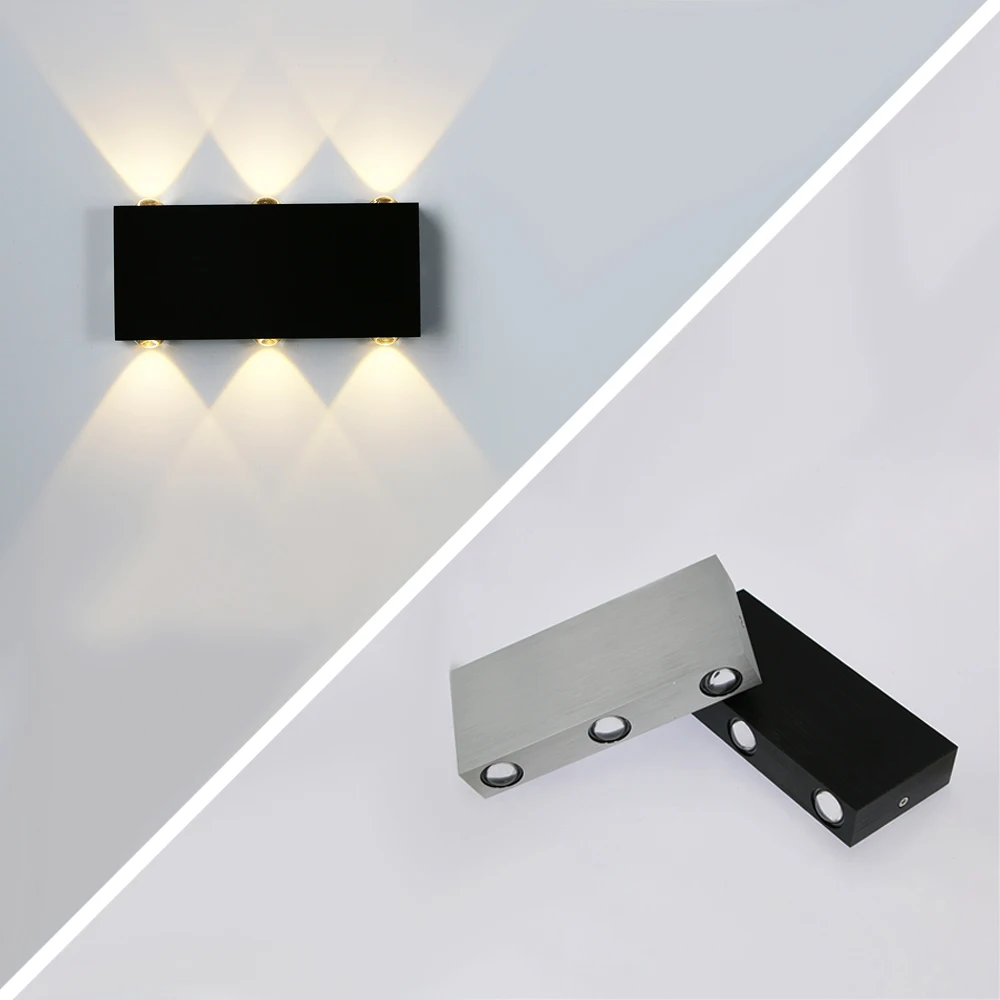 

Modern 6W LED Indoor Wall Lamp Bedroom Living Room Bedside Lamp Aluminum Home Lighting Decorate Aisle TV Background Wall Light