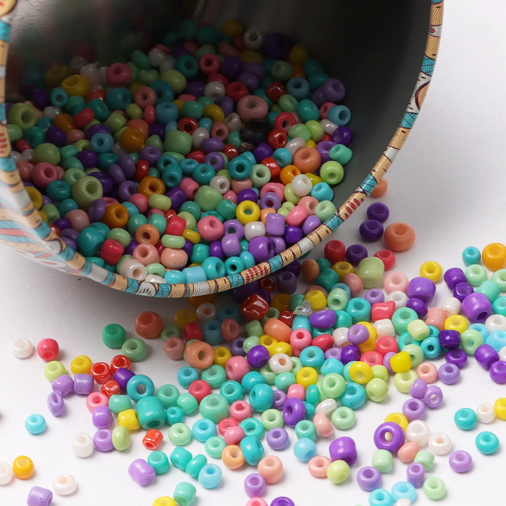 

Glass beads Czech acrylic pony round spacer beads DIY Bracelet Pendant Earrings Jewelry Making Accessories-2/3/4mm