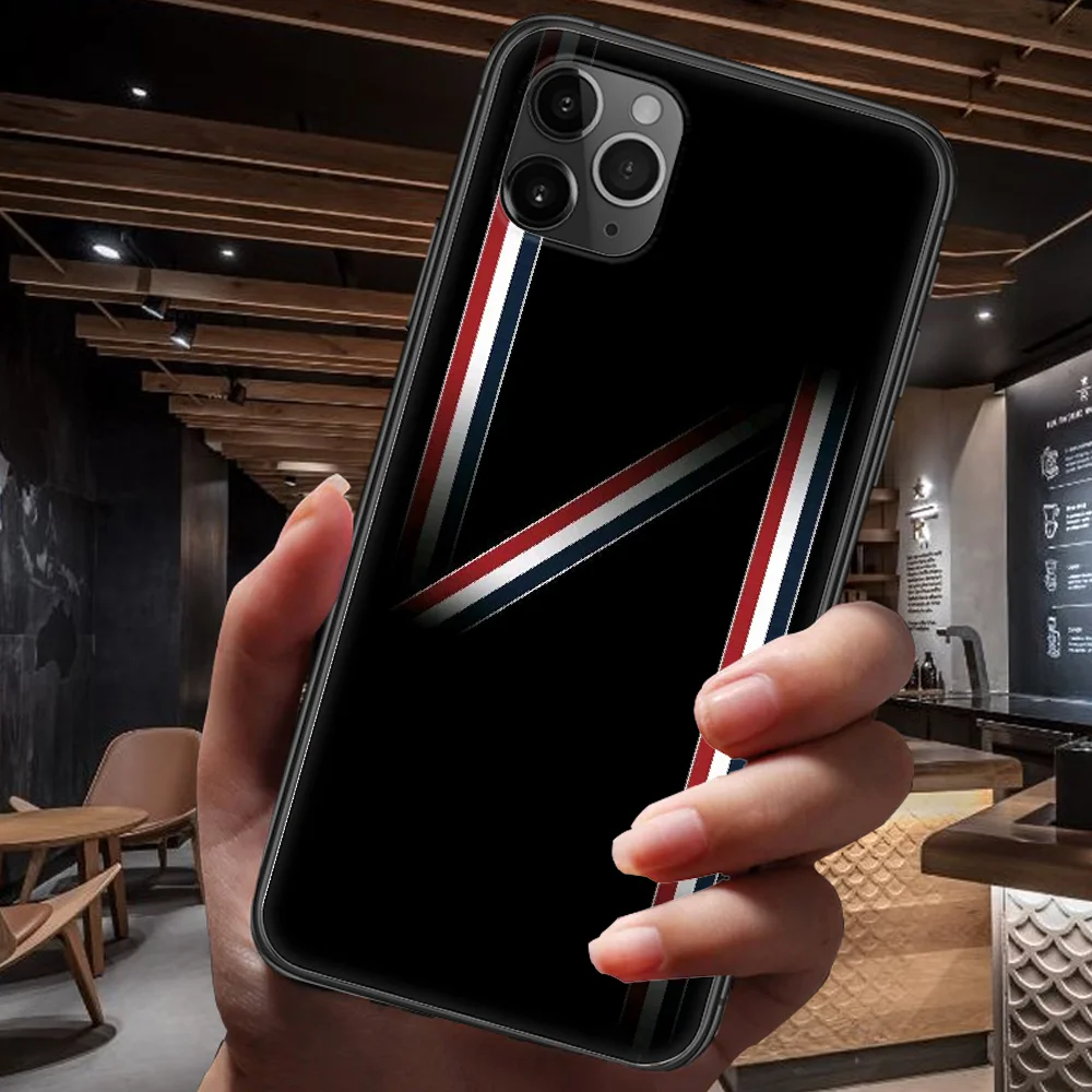 

American fashion brands Phone Case For Iphone 4 4s 5 5S SE 5C 6 6S 7 8 Plus X XS XR 11 12 Mini Pro Max 2020 black Cover Painting