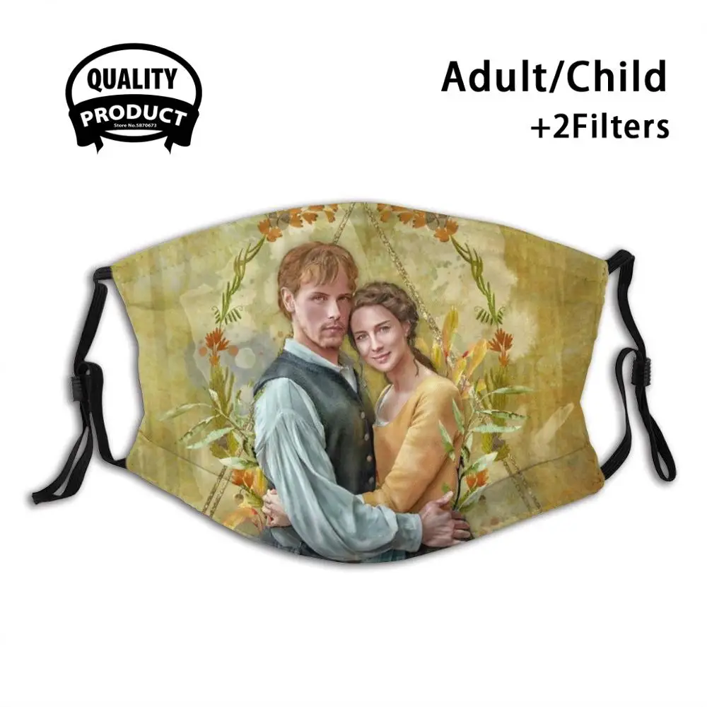 

Осенняя маска для лица Jamie & Clear Outlander, моющаяся маска с фильтром, Лидер продаж, летние маски Outlander Show Sassenach