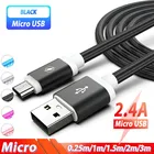 Кабель Micro USB для зарядки и передачи данных, 3 м, 2 м, 1,5 м, для xiaomi play redmi 7, 7a, 6, 6, 5, 4x pro, Lg K10, W30, W10, кабель Micro USB