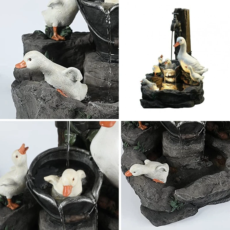 

Полимерный фонарь для фонтана 50 фунтов, креативная садовая статуя животного, фонтан для внутреннего дворика