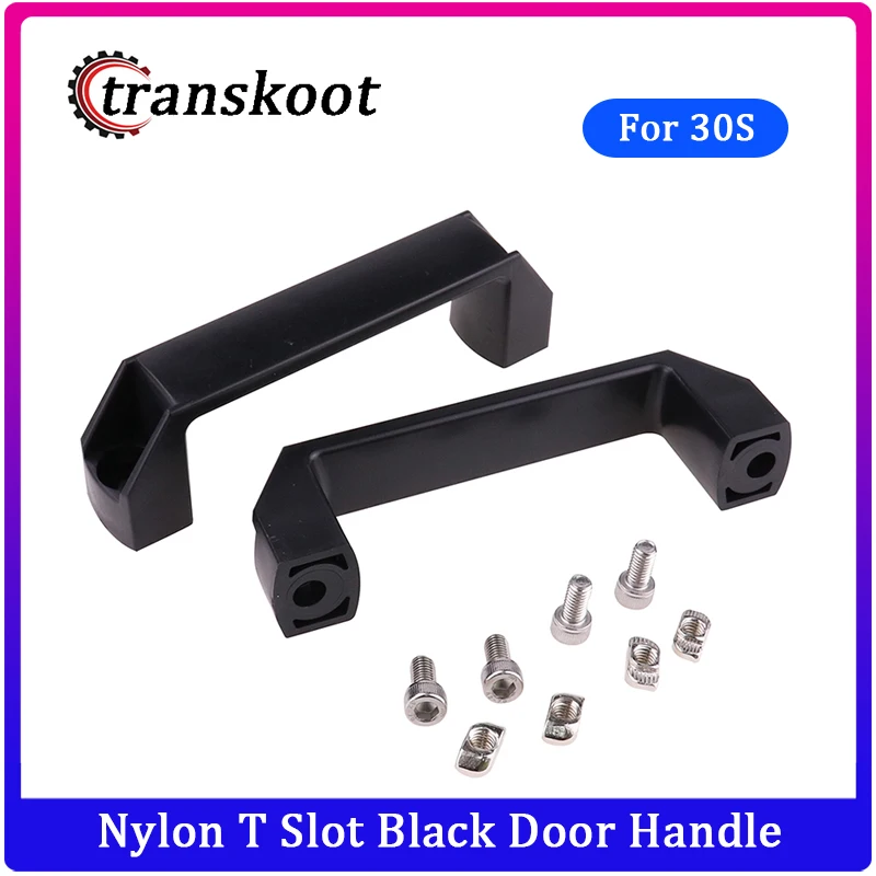 2 шт. пластиковые нейлоновые Т образные отверстия черная дверная ручка длина L = 120