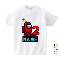 t shirt kids birthday t shirt short sleeved t shirt 4 5 6 7year children party clothing design your name and number cute t shirt