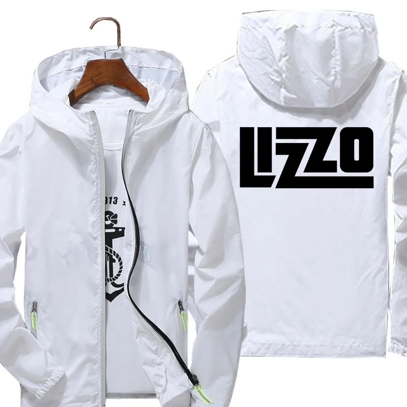 

Мужские ветрозащитные куртки Lizzo, сезон весна-осень, брендовая светоотражающая куртка с принтом, 2021
