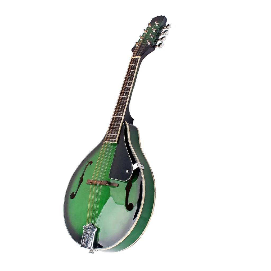 

8 String Mandolin, Easy Play, Adjustable Bridge For Beginners Green