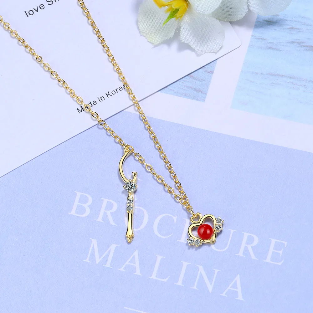 Женское колье чокер из серебра 100% пробы с сердечком|Ожерелья| |