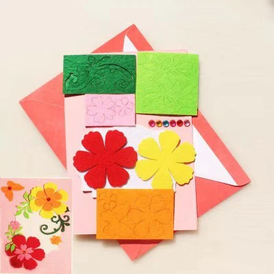 Creative handmade greeting CARDS non-woven material package Thanksgiving Christmas valentine's day DIY materials | Игрушки и хобби