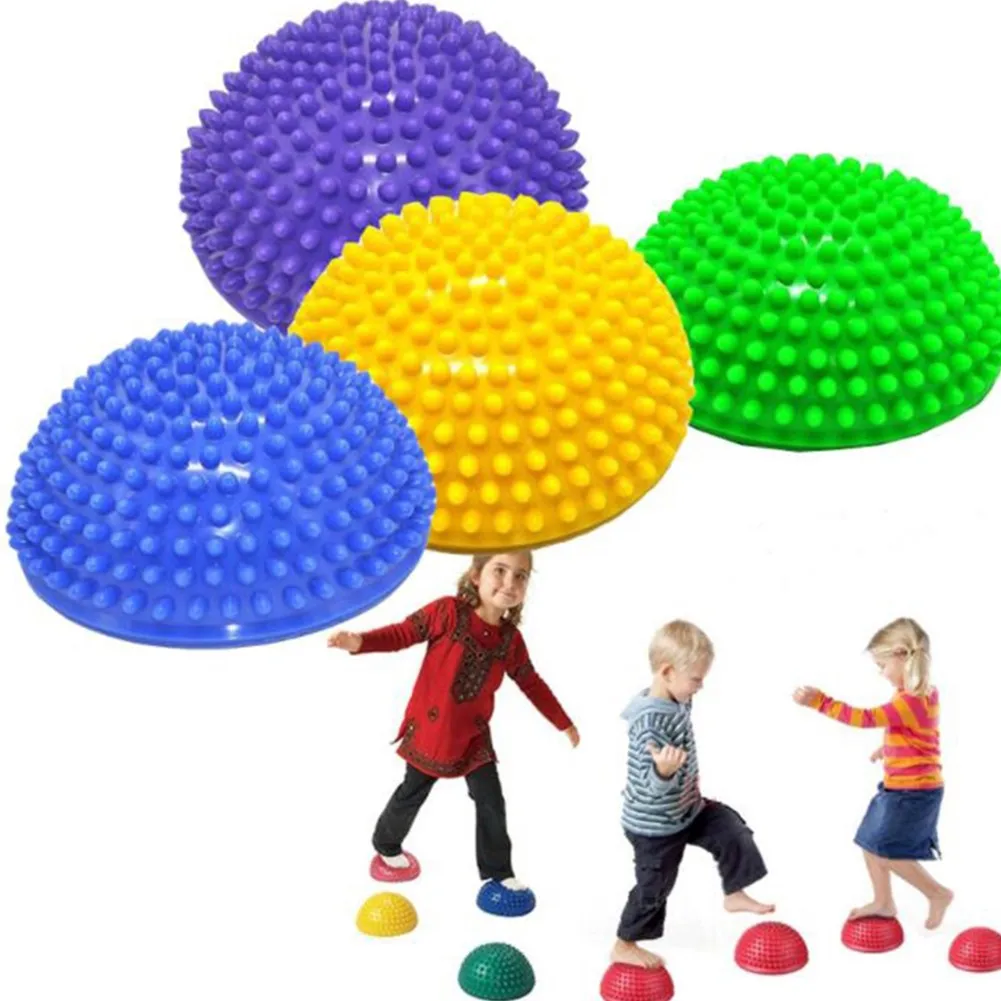 

1PC Children's Balance Trainer Plantar Massage Yoga Hemisphere Durian Ball Outdoor Balance Ball Sensory Integration Balance Toys