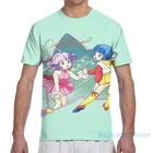 Кремовая футболка Mami в стиле 80-х с изображением волшебной девушки из аниме для мужчин и женщин, модная футболка со сплошным принтом для девочек, топы для мальчиков, футболки с коротким рукавом