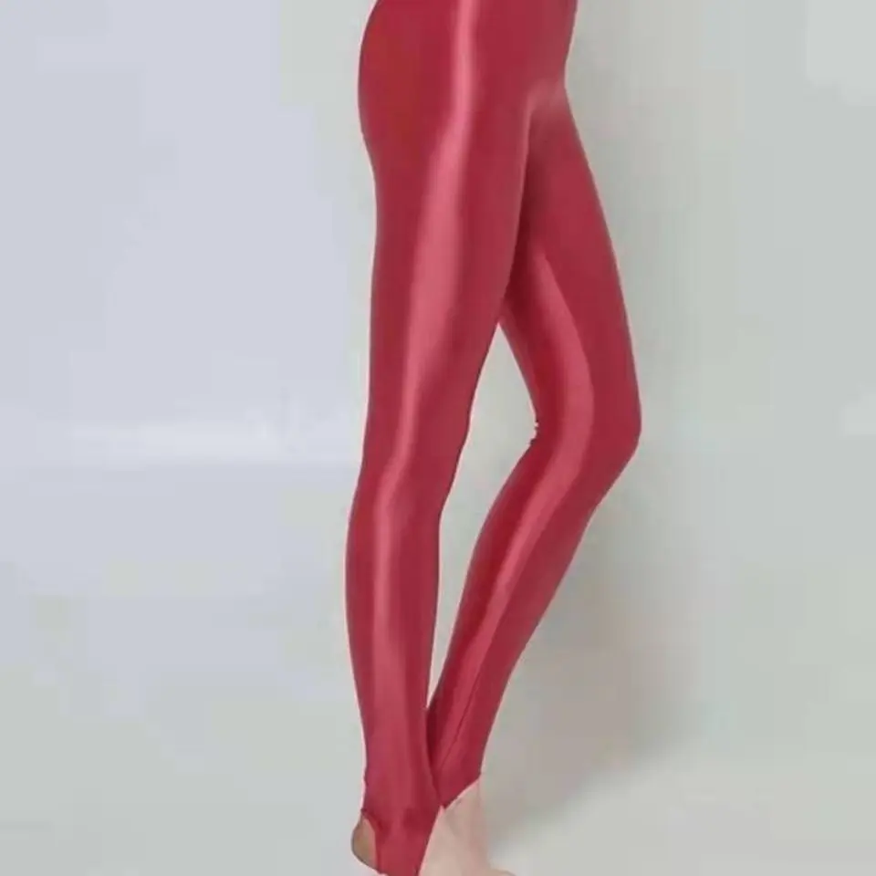 Колготки для фитнеса шелковые чулки блестящие колготки с завышенной талией