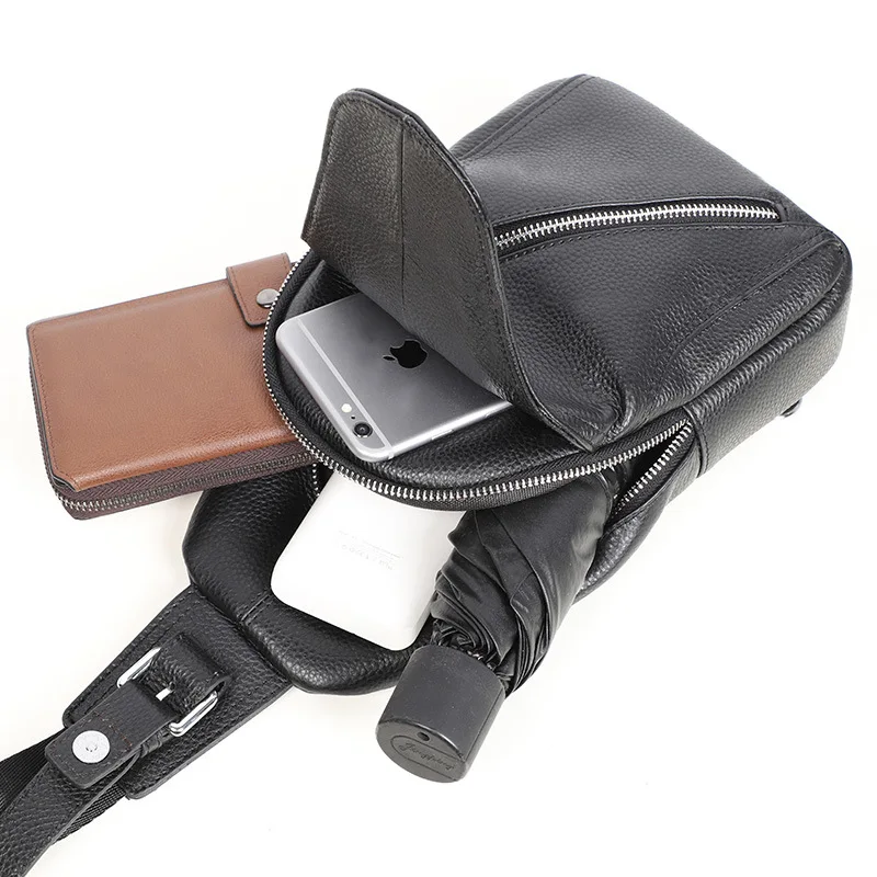 Сумка на плечо из натуральной кожи винтажная Мужская сумка воловьей нагрудные