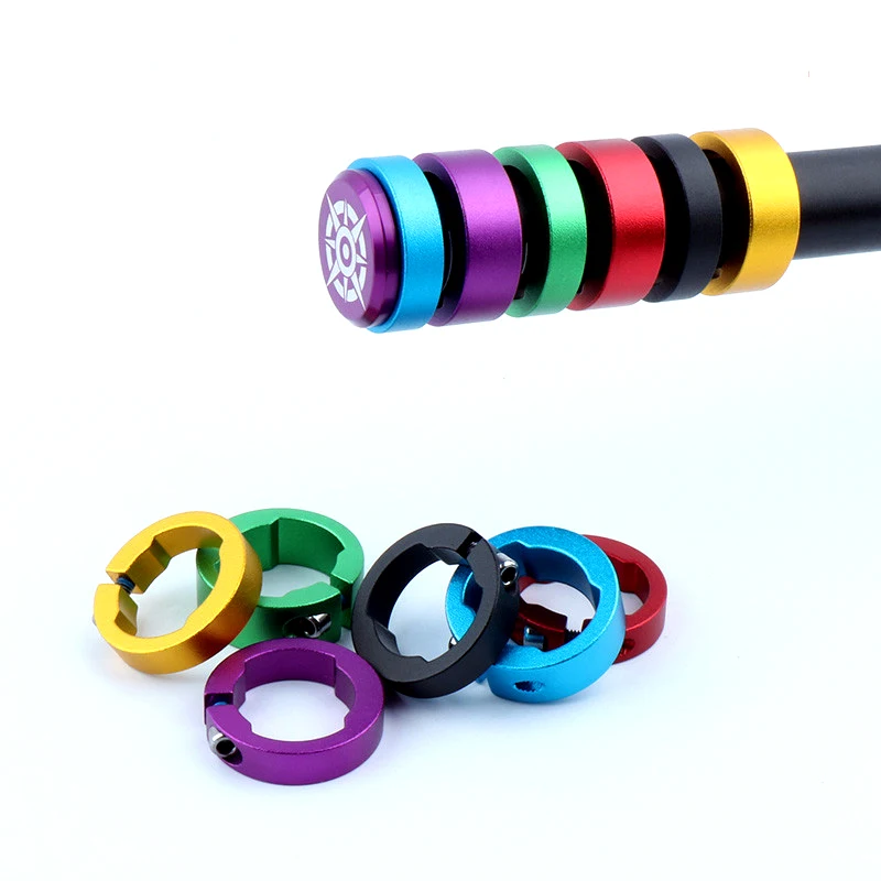 

Bicycle Handlebar Cover Lock Ring Bicycle Accessories Aluminum Alloy Cushion Ring Lock Both Ends of The Cover Fixed Snap Ring