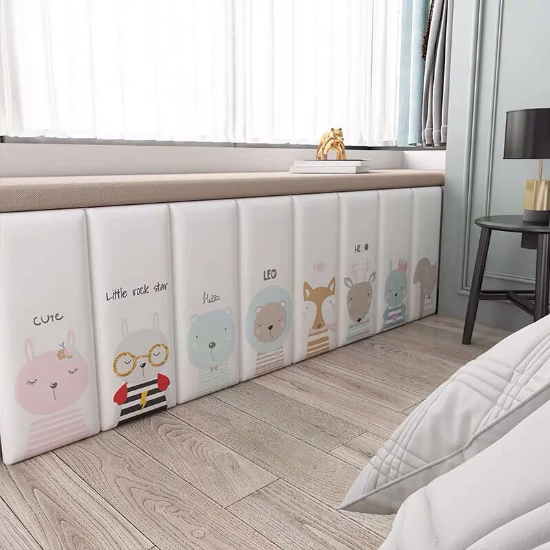 25x50см наклейки для стен изголовья кровати для детей, мягкие сумки для защиты от столкновений, декор татами для детской спальни, самоклеящиеся 3D наклейки.
