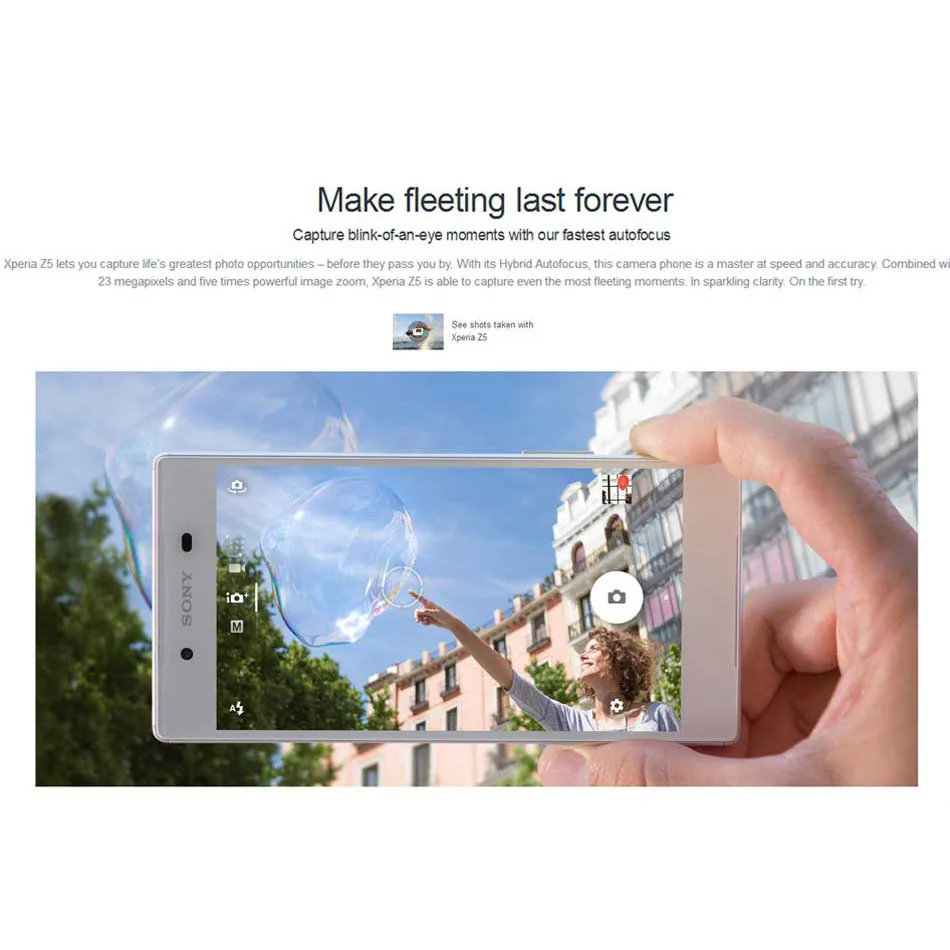 5,2 дюймов 3 ГБ 32 ГБ sony Xperia Z5 E6653 мобильный телефон 4G LTE Snapdragon 810 Восьмиядерный 2900 мАч 23MP Smarthone