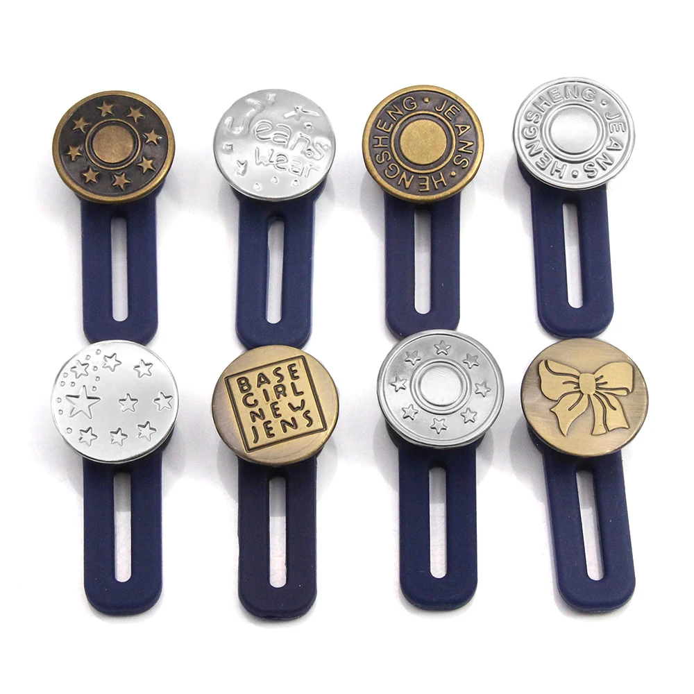 5 шт. съемные джинсовые пуговицы металлические для одежды регулируемые брюки