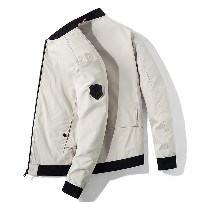 

Coat Men's Spring And Autumn Tops plus Velvet Korean-style Trend Men's Baseball Uniform Winter New Style Men Casual Jacket