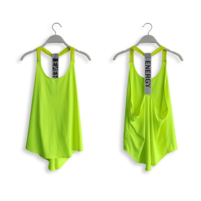 Топ для фитнеса Женская дышащая майка тренировок в тренажерном зале Сексуальная