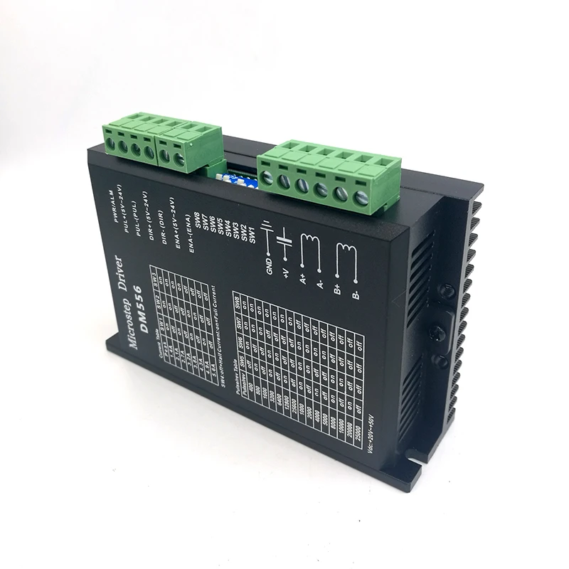 Контроллер шагового двигателя DM556 NEMA23 NEMA34 Цифровой Драйвер 2 фазы 5 6 А для 57 86 |