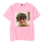 Летняя футболка Tubbo с буквенным принтом, повседневные универсальные нейтральные футболки с коротким рукавом, топы