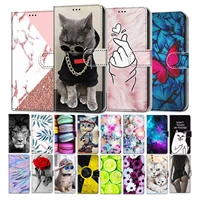 flip leather case for huawei mate10lite mate 40 pro mate 20 lite p smart 2020 v9 play enjoy 7s 10s card slots flower butterfly