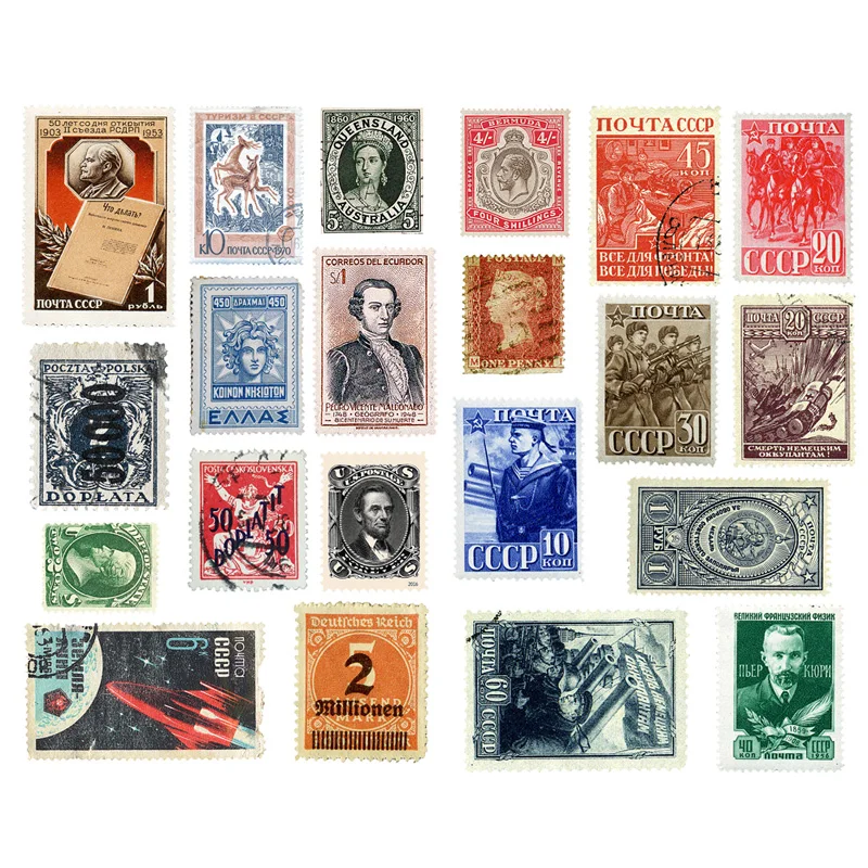 1 шт. винтажные мировые марки небольшие эстетические дневники дорожные бумажные