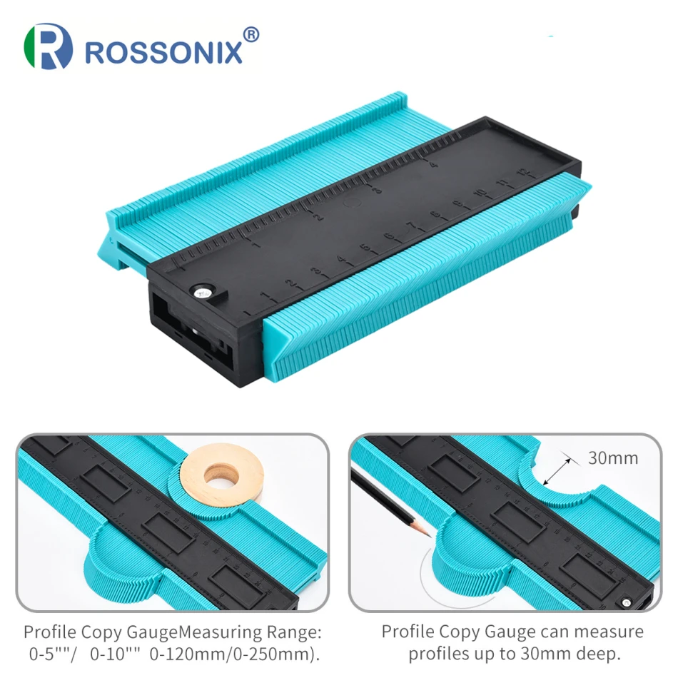 5-дюймовый контурный манометр ROSSONIX Дубликатор пластиковый профиль копировальный