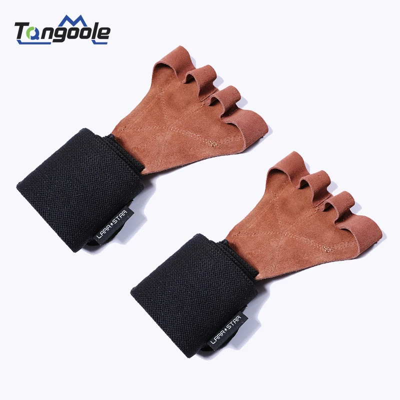 

New Weight Lifting Gloves with Wrist Wraps Hand Grips for Palm Protection Crossfit Weightlifting Powerlifting Fitness Glove
