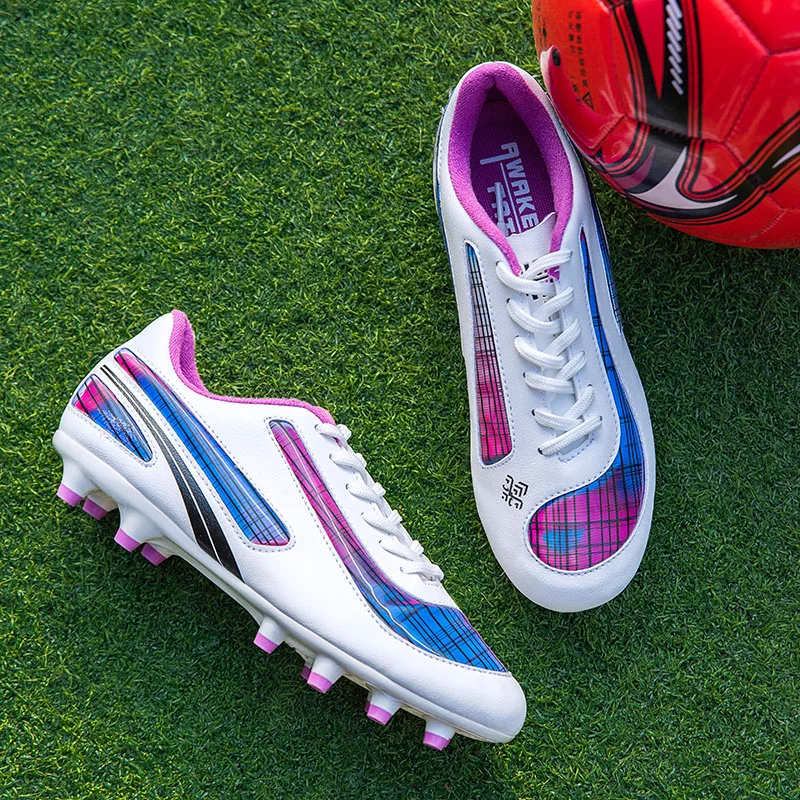 

Новинка 2020, футбольная обувь унисекс, Длинные шипы, футбольная обувь для мужчин, Уличная обувь для газона, футбольные шипы, мужские Нескольз...