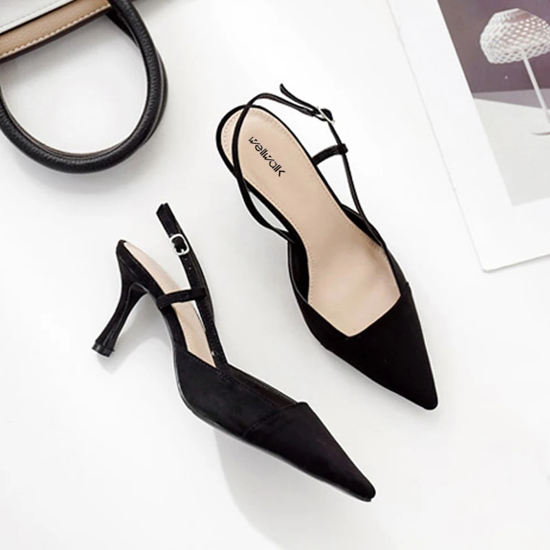 Элегантные босоножки Женская пикантная обувь на каблуке-шпильке Летние с