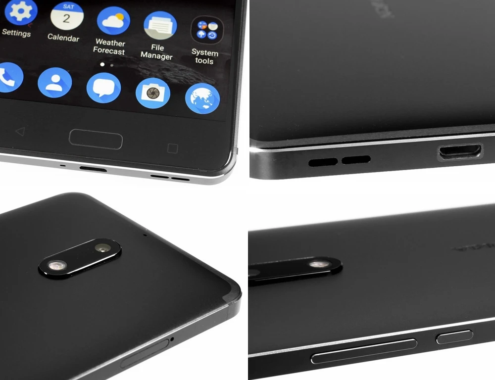 Мобильный телефон Nokia 6 Dual SIM Android Snapdragon 430 4 Гб ОЗУ 64 Гб ПЗУ Восьмиядерный отпечаток пальца 5," 1080 P 4G LTE разблокированный мобильный телефон