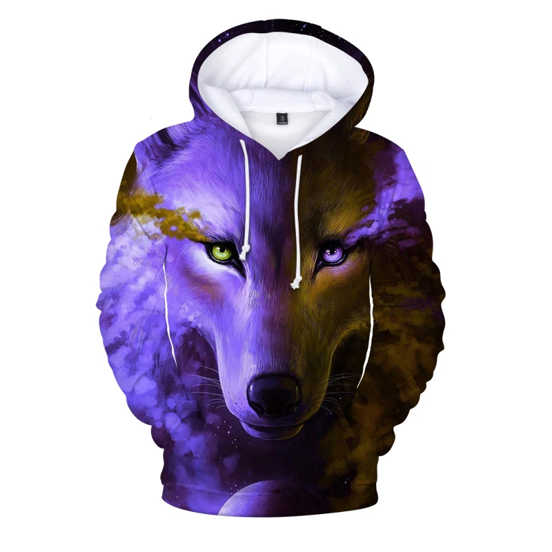 

Funny Wolf Printed Hoodies Men Women Sweatshirts Hip Hop Hoodie Kids/Children Boy/Girls Auturn Hooded Sweatshirts Streetwear