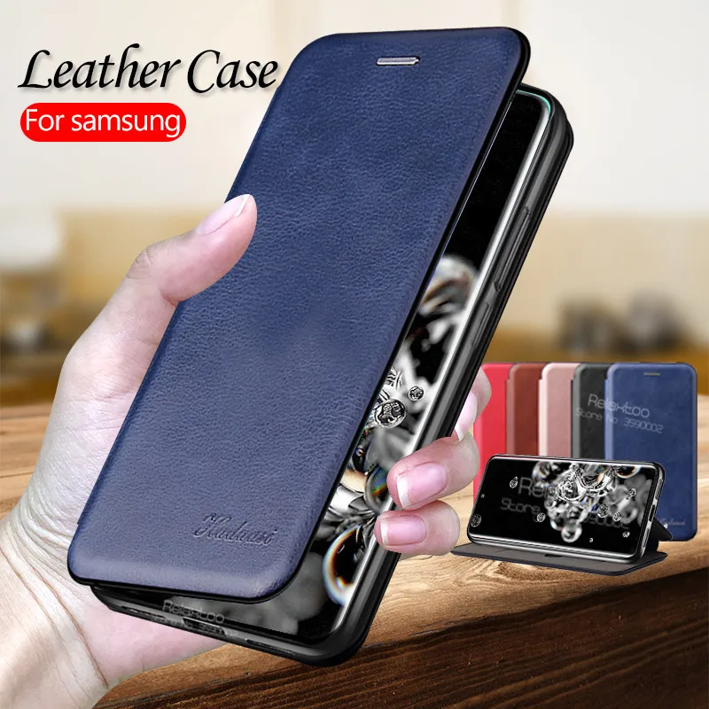 Чехол книжка (бумажник) Relaxtoo для Samsung Galaxy (разные модели), кожаный, 5 цветов